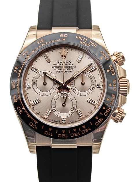 rolex daytona 18k rose gold ceramic 116515ln|rose gold rolex daytona price.